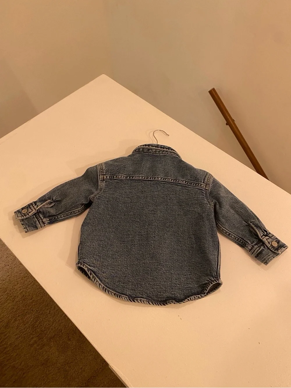 Gap Toddler Boys Blue Acid Wash Denim Button-Up Shirt Jacket